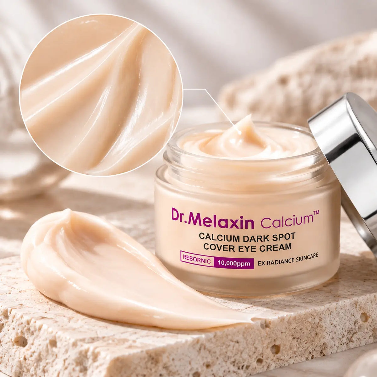 Dr. Melaxin, Calcium Cover Eye Cream, Crema Nutritiva para Contorno de Ojos, 60 g
