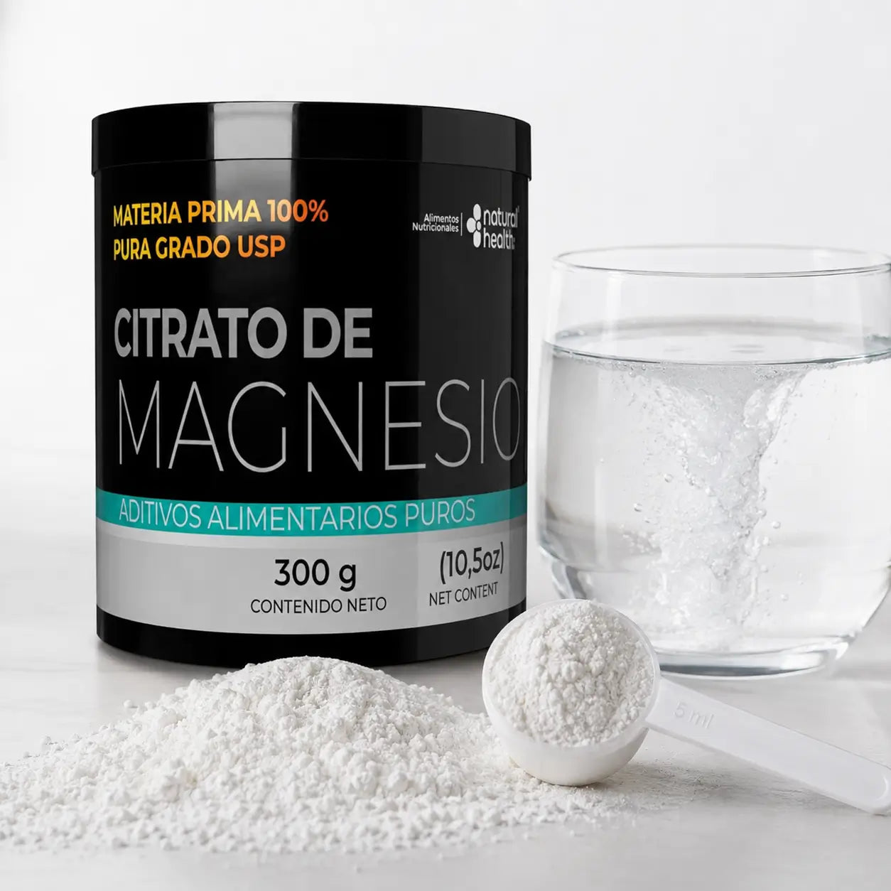 Citrato de Magnesio Puro (300 g en Polvo)