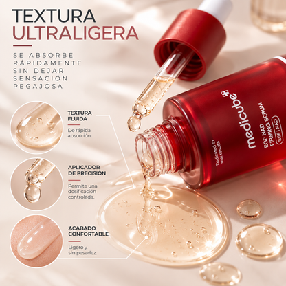 Medicube, EGF NAD Firming Serum, Sérum Facial Rejuvenecedor y Reafirmante, 30 ml