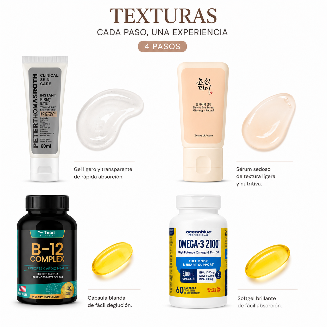 Protocolo Mirada Descansada In & Out — Kit Contorno de Ojos (4 Pasos)