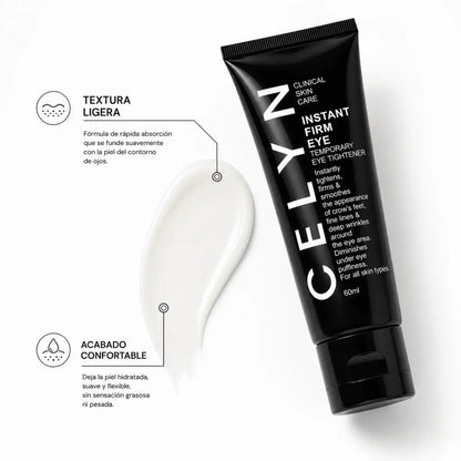 Tubo de crema tensora para contorno de ojos CELYN Instant Firming Eye Cream 60ml Zivanne