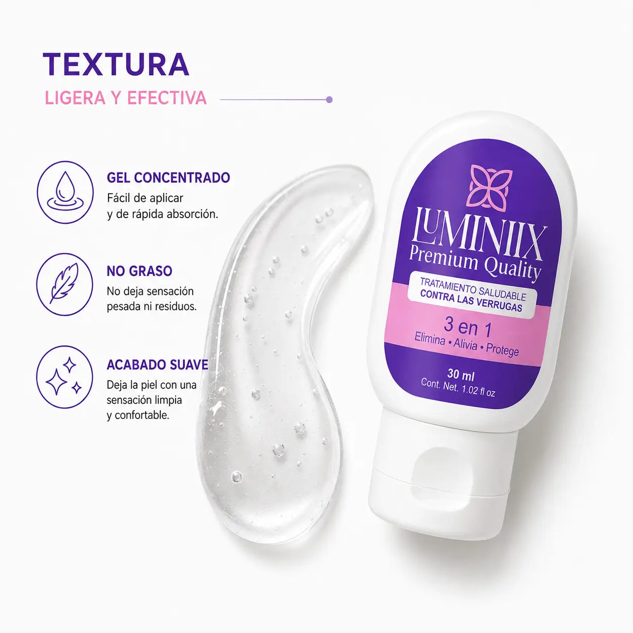Luminiix Tratamiento Tópico 3 en 1 para Durezas (30ml)