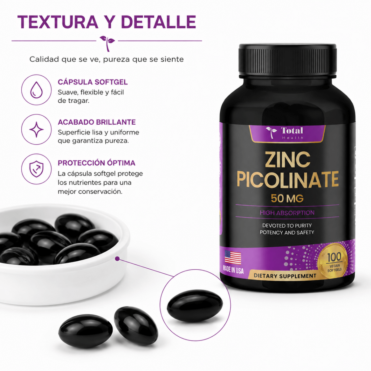 Zinc Picolinato — Total Health - Zivanne