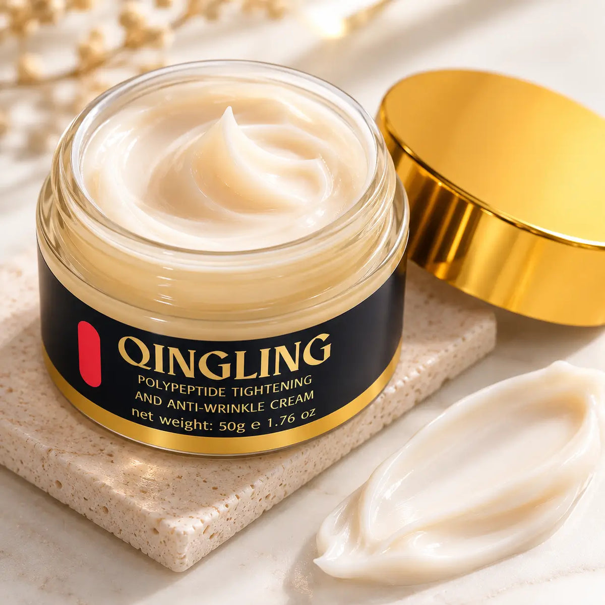 Qingling, Crema Facial Hidratante Profunda y Calmante, Nutrición e Iluminación