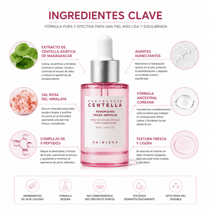 SKIN1004 Madagascar Centella Poremizing Fresh Ampoule (30ml) - Zivanne