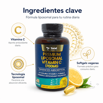 Vitamina C Liposomal 1700 mg — Total Health - Zivanne