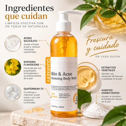 Quarxery, Gel de Baño Corporal Purificante y Limpiador, 250 ml