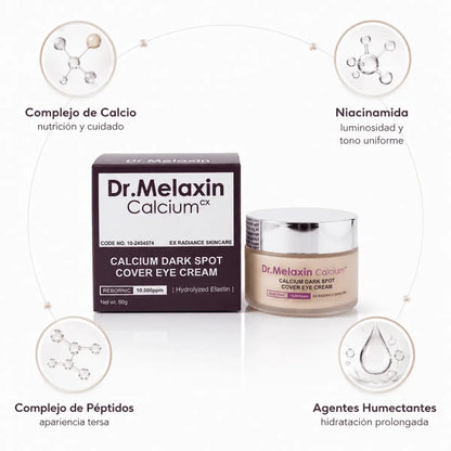 Dr. Melaxin Calcium Cover Eye Cream (60g) – Contorno de Ojos - Zivanne