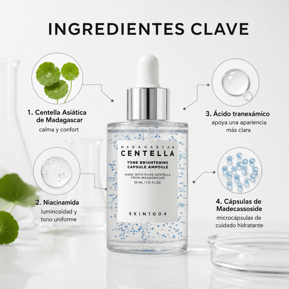 SKIN1004 Madagascar Centella Tone Brightening Capsule Ampoule (30ml) - Zivanne