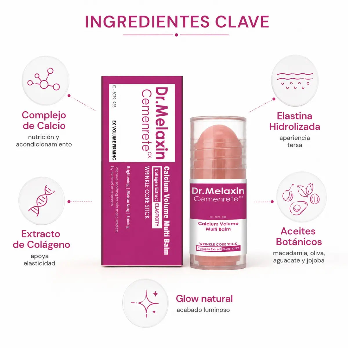 Dr. Melaxin Cemenrete Calcium Multi Balm Stick (10ml) – Bálsamo - Zivanne