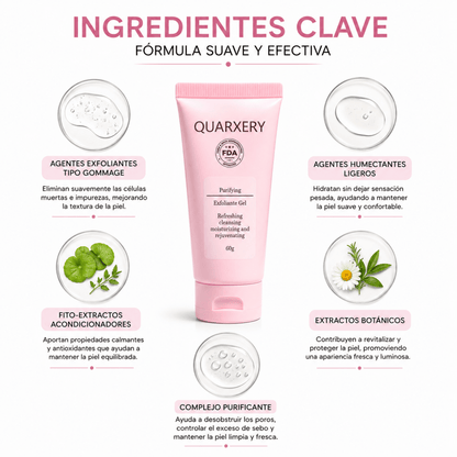Quarxery Peeling Gel (60ml) – Gel Exfoliante Facial - Zivanne