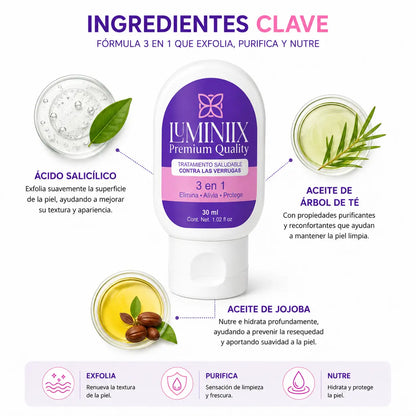 Luminiix Tratamiento Tópico 3 en 1 para Durezas (30ml)