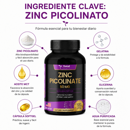 Zinc Picolinato — Total Health - Zivanne
