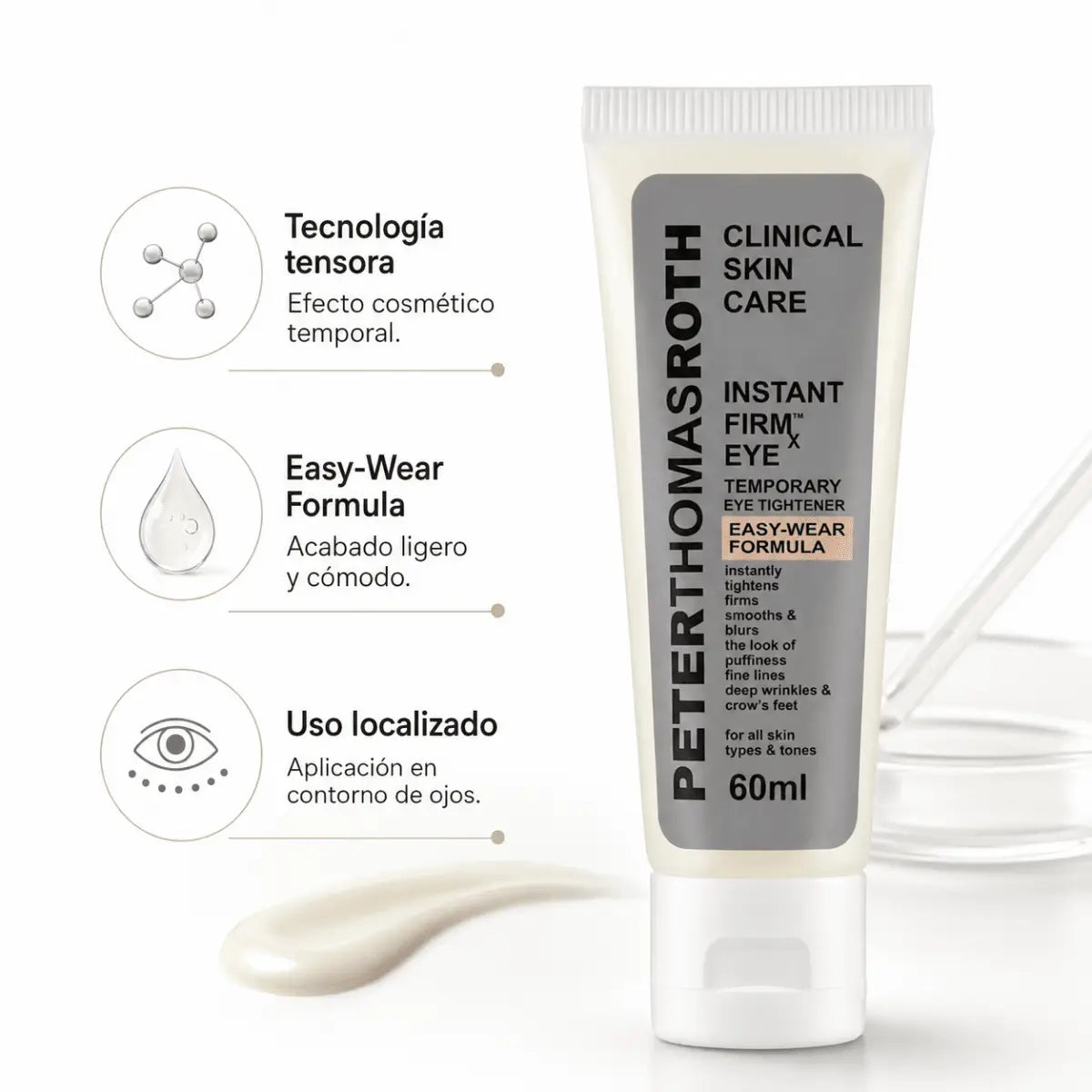 Peter Thomas Roth Instant FIRMx Eye (60ml) – Contorno de Ojos - Zivanne
