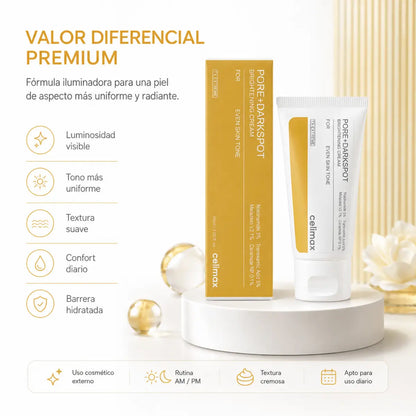 Celimax Pore + Dark Spot Brightening Cream (60ml) – Crema Facial - Zivanne