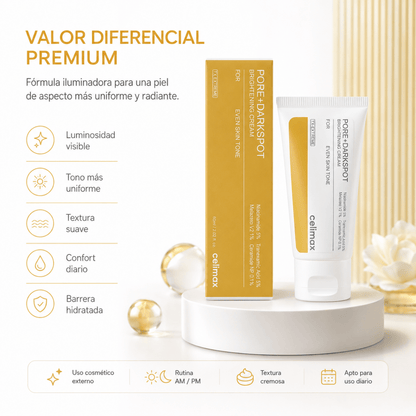 Celimax Pore + Dark Spot Brightening Cream (60ml) – Crema Facial - Zivanne