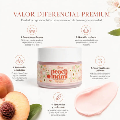 Peach Mami Firming Body Cream (60ml) – Crema Reafirmante - Zivanne