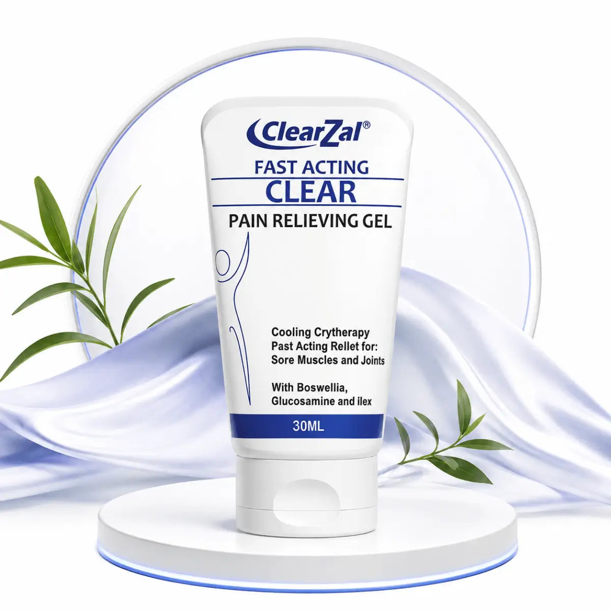 ClearZal Fast Acting Clear Gel Refrescante y Relajante (30ml) - Zivanne