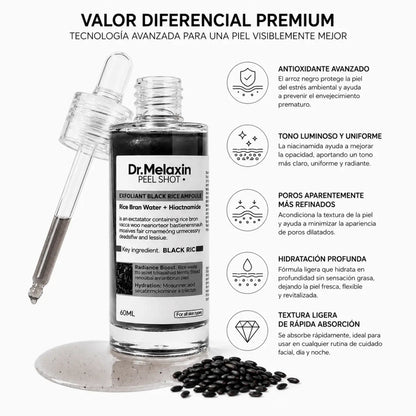 Dr. Melaxin Black Rice Serum (60ml) – Sérum Facial - Zivanne