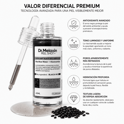 Dr. Melaxin Black Rice Serum (60ml) – Sérum Facial - Zivanne