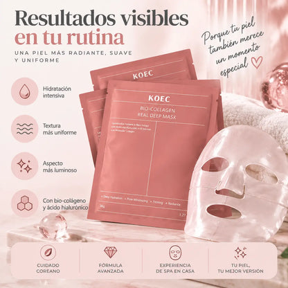 Bio-Collagen Real Deep Mask, Mascarilla Facial de Hidrogel