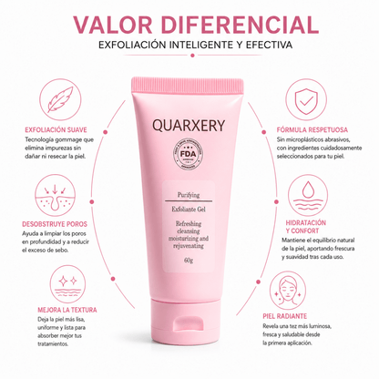 Quarxery Peeling Gel (60ml) – Gel Exfoliante Facial - Zivanne