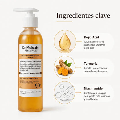 Dr. Melaxin Peel Shot (250ml) – Solución Exfoliante y Renovadora - Zivanne