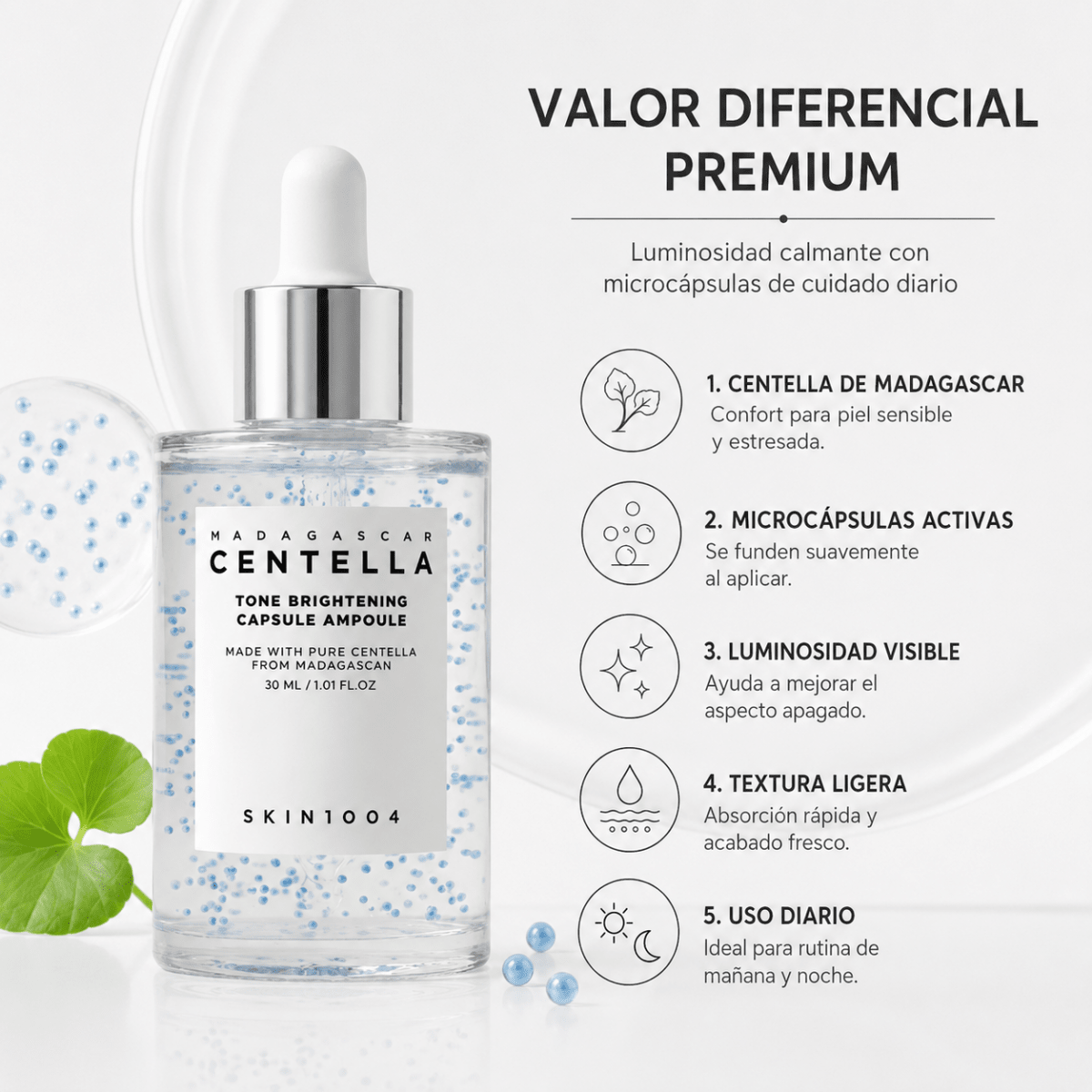 SKIN1004 Madagascar Centella Tone Brightening Capsule Ampoule (30ml) - Zivanne
