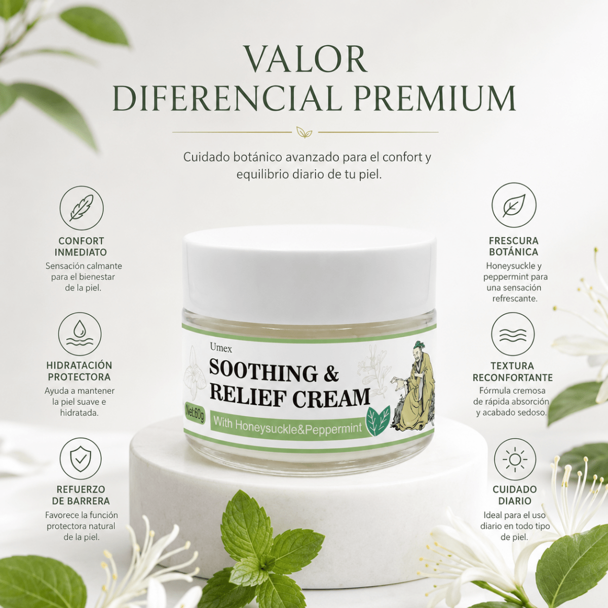 Soothing & Relief Cream (60g) – Crema Calmante y Reparadora - Zivanne