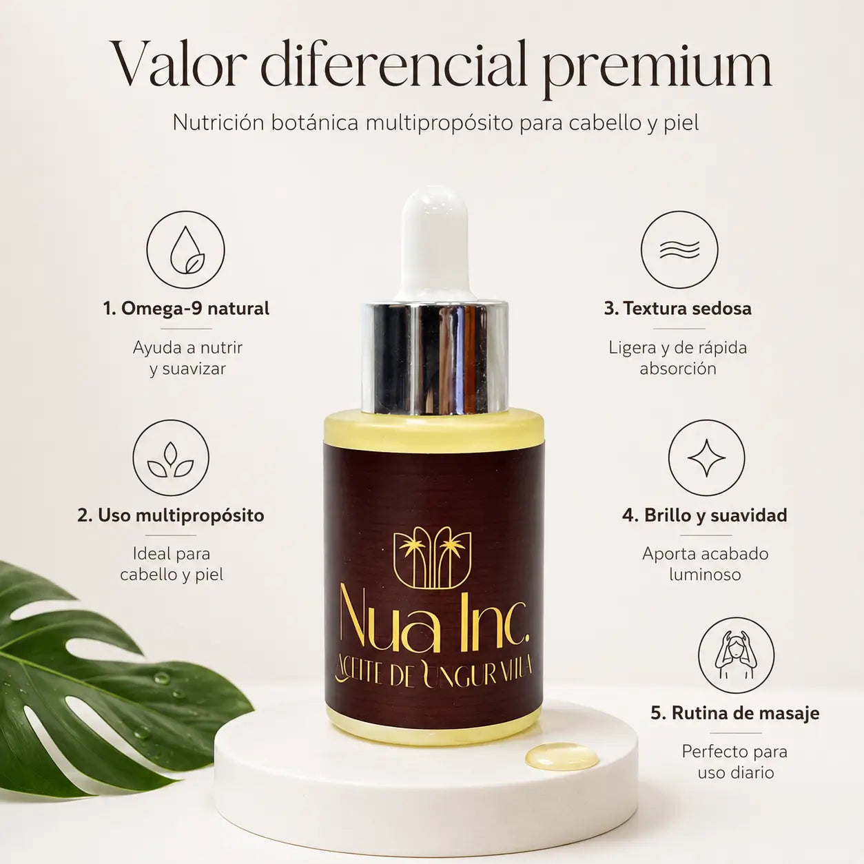 NUA INC Aceite de Ungurahua (30ml) – Aceite Multiuso