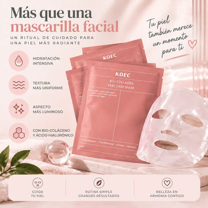 Bio-Collagen Real Deep Mask, Mascarilla Facial de Hidrogel