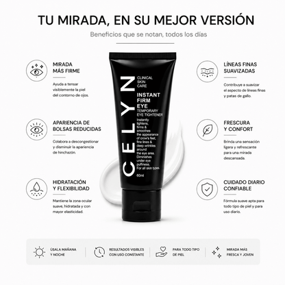 CELYN Instant Firming Eye Cream (60ml) – Crema Contorno Ojos - Zivanne