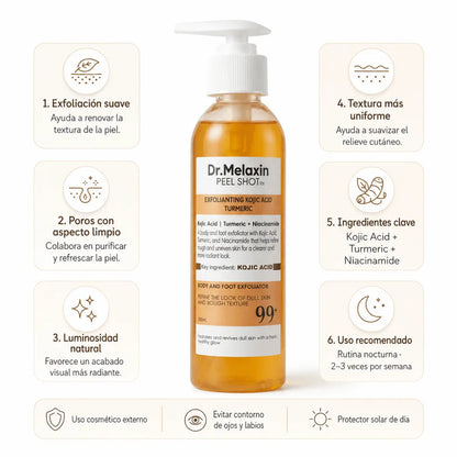 Dr. Melaxin Peel Shot (250ml) – Solución Exfoliante y Renovadora - Zivanne