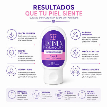 Luminiix Tratamiento Tópico 3 en 1 para Durezas (30ml)