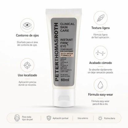 Peter Thomas Roth Instant FIRMx Eye (60ml) – Contorno de Ojos - Zivanne