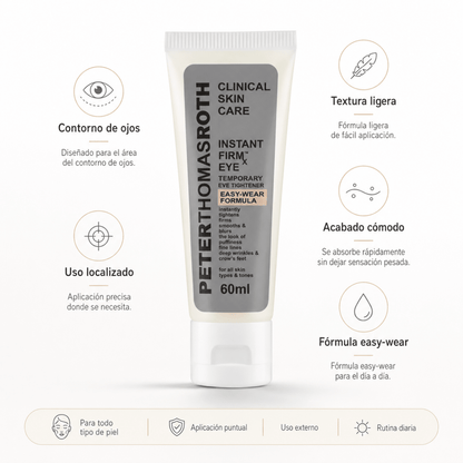 Peter Thomas Roth Instant FIRMx Eye (60ml) – Contorno de Ojos - Zivanne