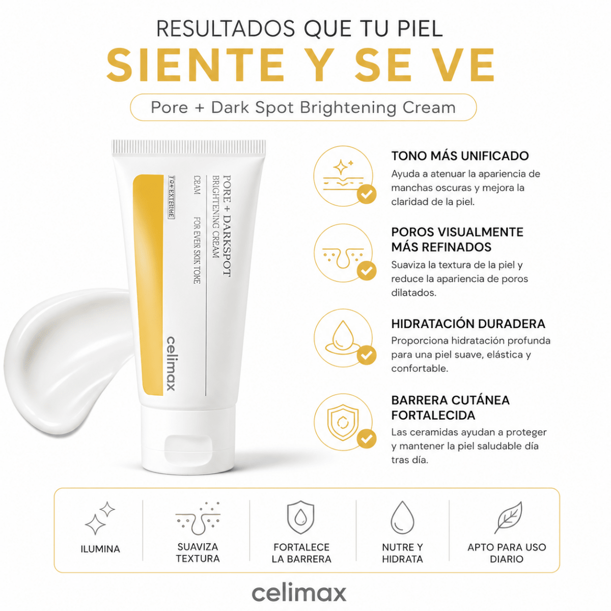 Celimax Pore + Dark Spot Brightening Cream (60ml) – Crema Facial - Zivanne