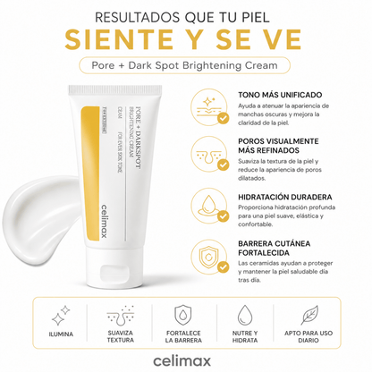Celimax Pore + Dark Spot Brightening Cream (60ml) – Crema Facial - Zivanne
