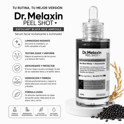Dr. Melaxin Black Rice Serum (60ml) – Sérum Facial - Zivanne