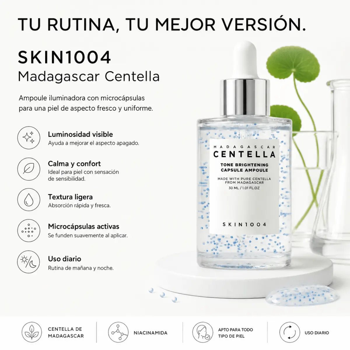 SKIN1004 Madagascar Centella Tone Brightening Capsule Ampoule (30ml) - Zivanne