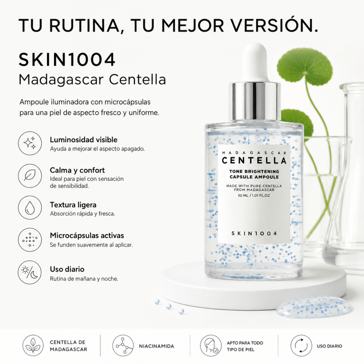 SKIN1004 Madagascar Centella Tone Brightening Capsule Ampoule (30ml) - Zivanne