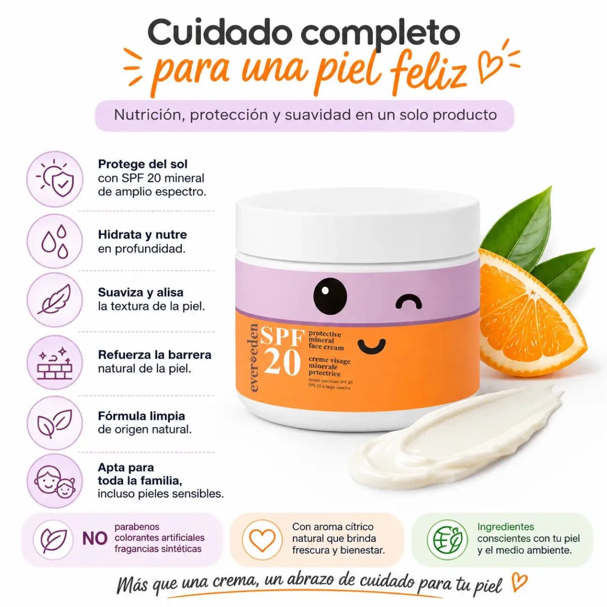 Evereden Kids SPF 20 Mineral Face Cream (60ml) – Crema Facial - Zivanne