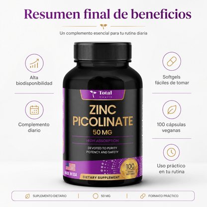 Zinc Picolinato — Total Health - Zivanne