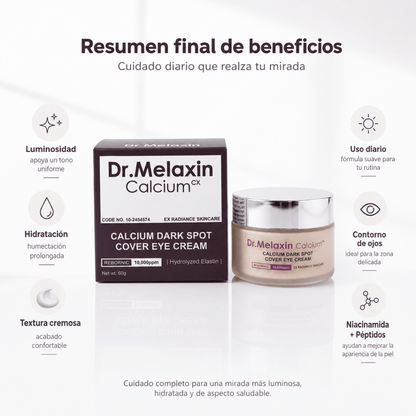 Dr. Melaxin Calcium Cover Eye Cream (60g) – Contorno de Ojos - Zivanne