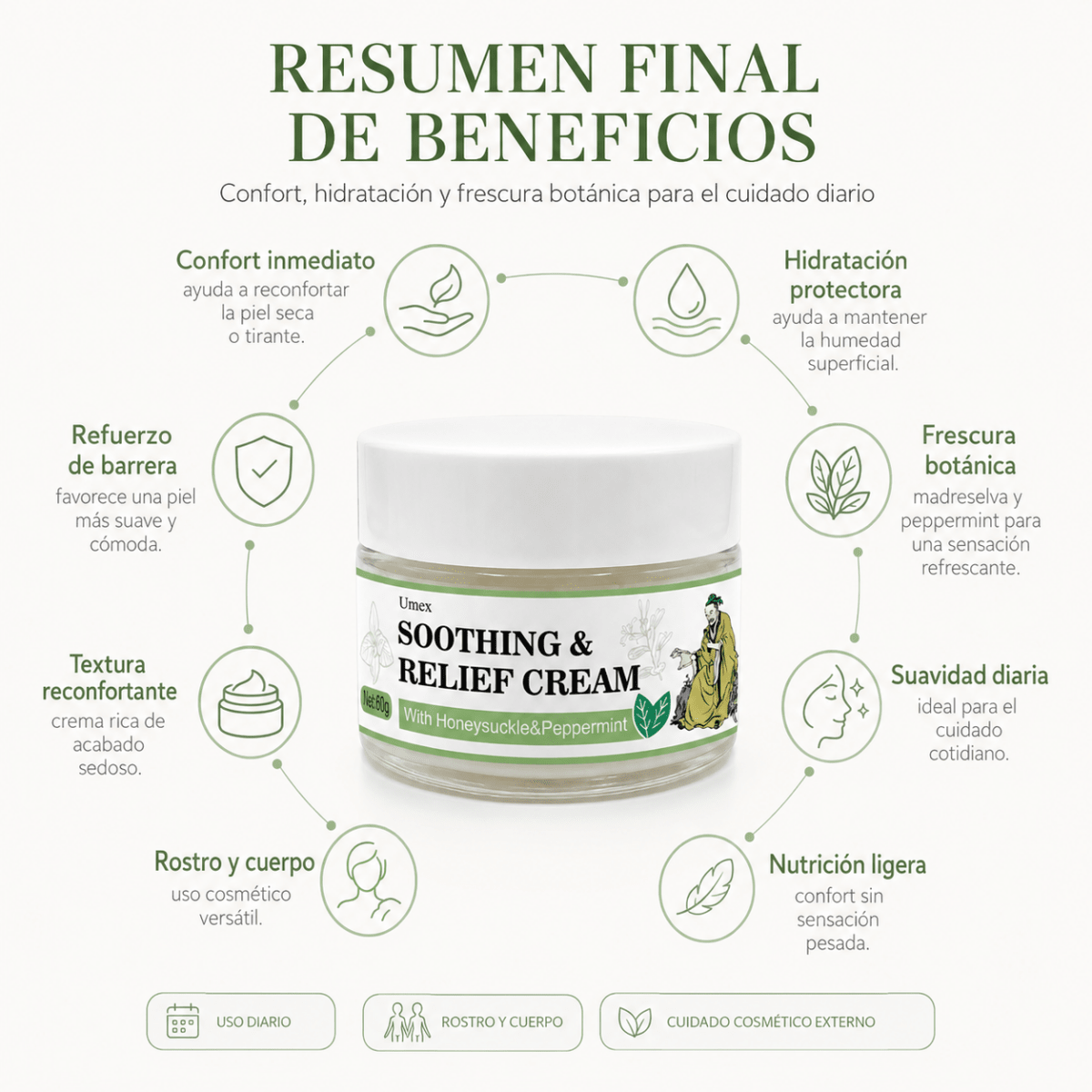 Soothing & Relief Cream (60g) – Crema Calmante y Reparadora - Zivanne