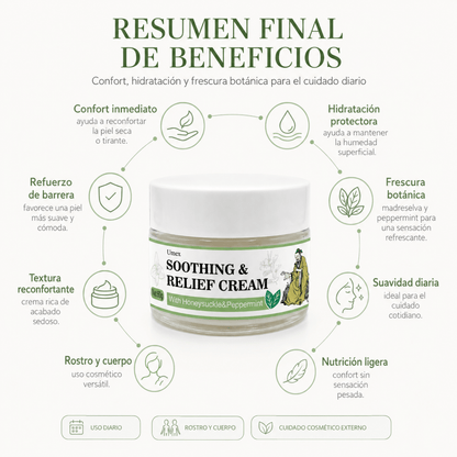 Soothing & Relief Cream (60g) – Crema Calmante y Reparadora - Zivanne
