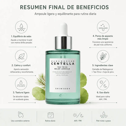 SKIN1004 Madagascar Centella Tea-Trica Relief Ampoule (30ml) - Zivanne