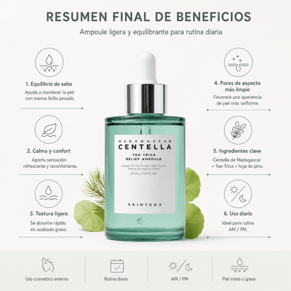 SKIN1004 Madagascar Centella Tea-Trica Relief Ampoule (30ml) - Zivanne