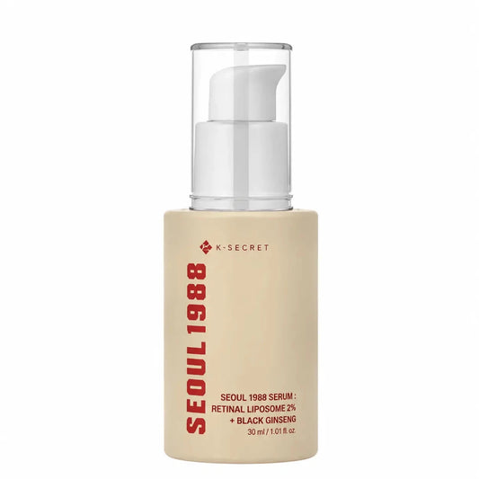K-SECRET Seoul 1988 Retinal Serum: Retinal Liposome 2% + Black Ginseng (30ml) — Sérum facial de cuidado nocturno - Zivanne