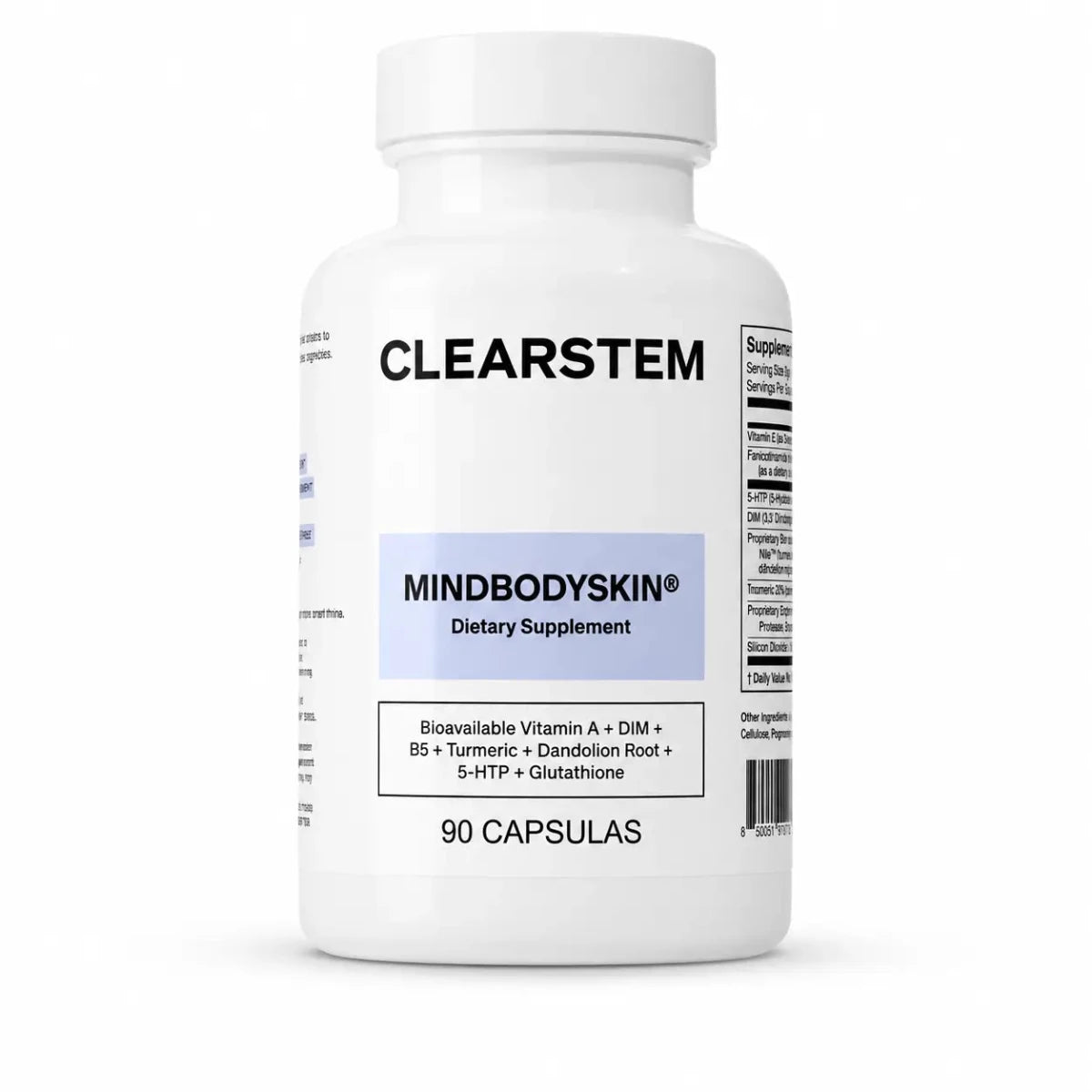 CLEARSTEM Mind Body Skin Suplemento Nutricional para Bienestar de la Piel Zivanne